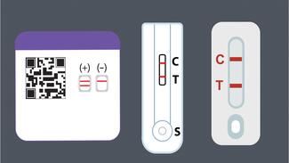 an illustration of a PCR COVID-19 test