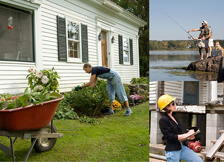 collage of environmental health photos
