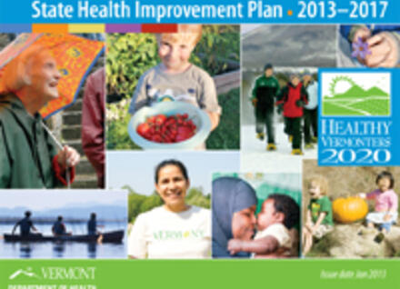 Vermont's State Health Improvement Plan cover photo collage