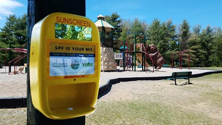 sunscreen dispenser at playground sunscreen dispenser at playground