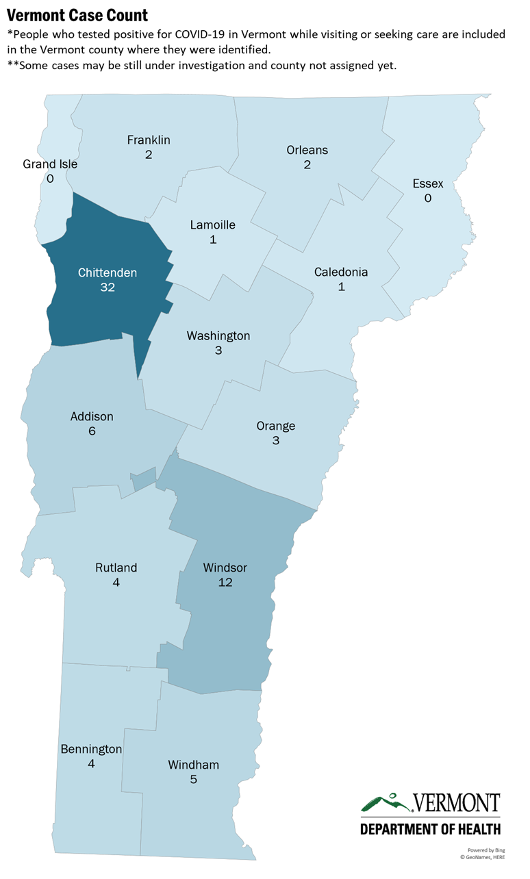 cases by county