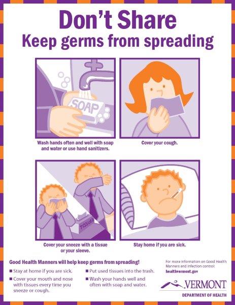 Don't Share Germs Poster image