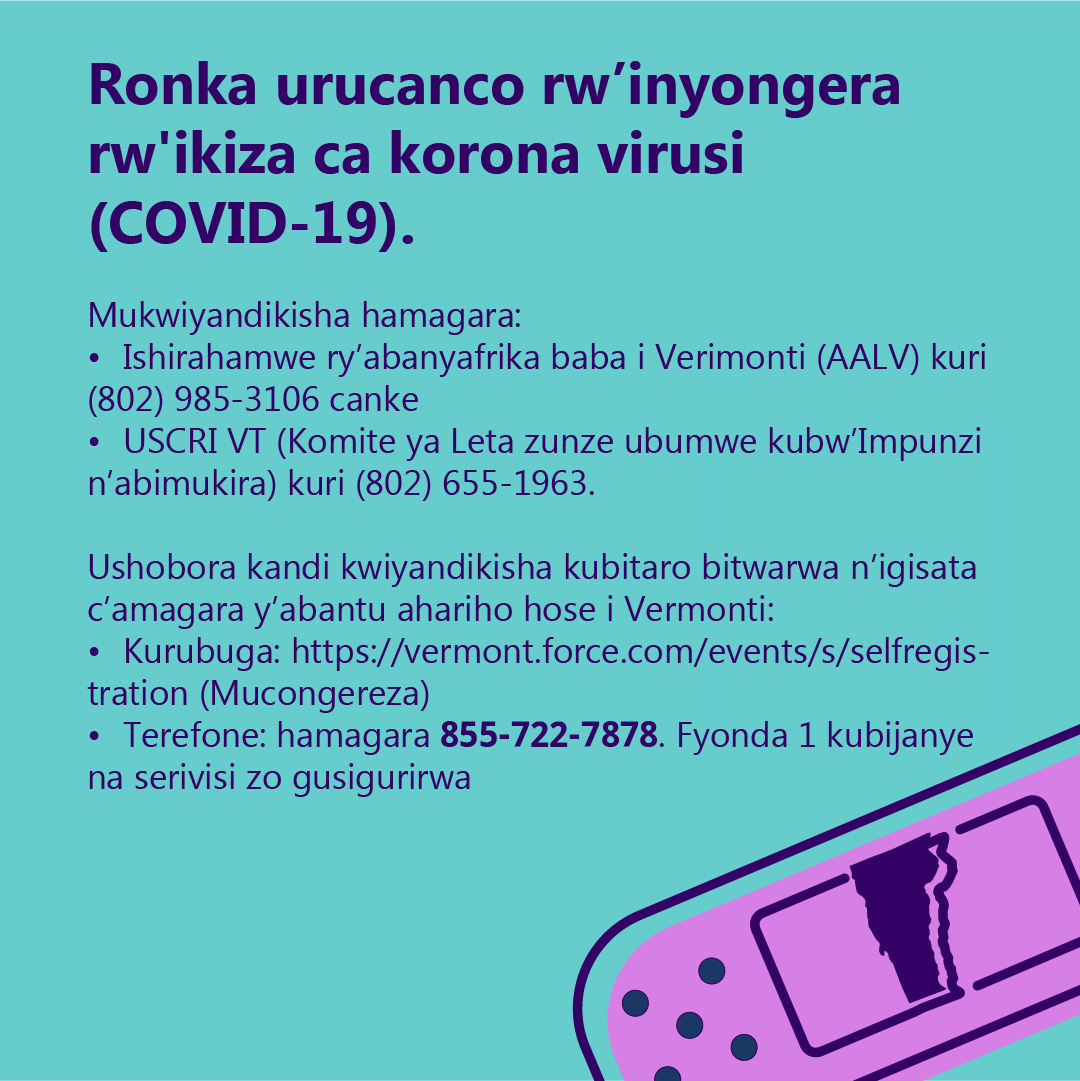 Register for the COVID-19 Booster Shot (Kirundi)