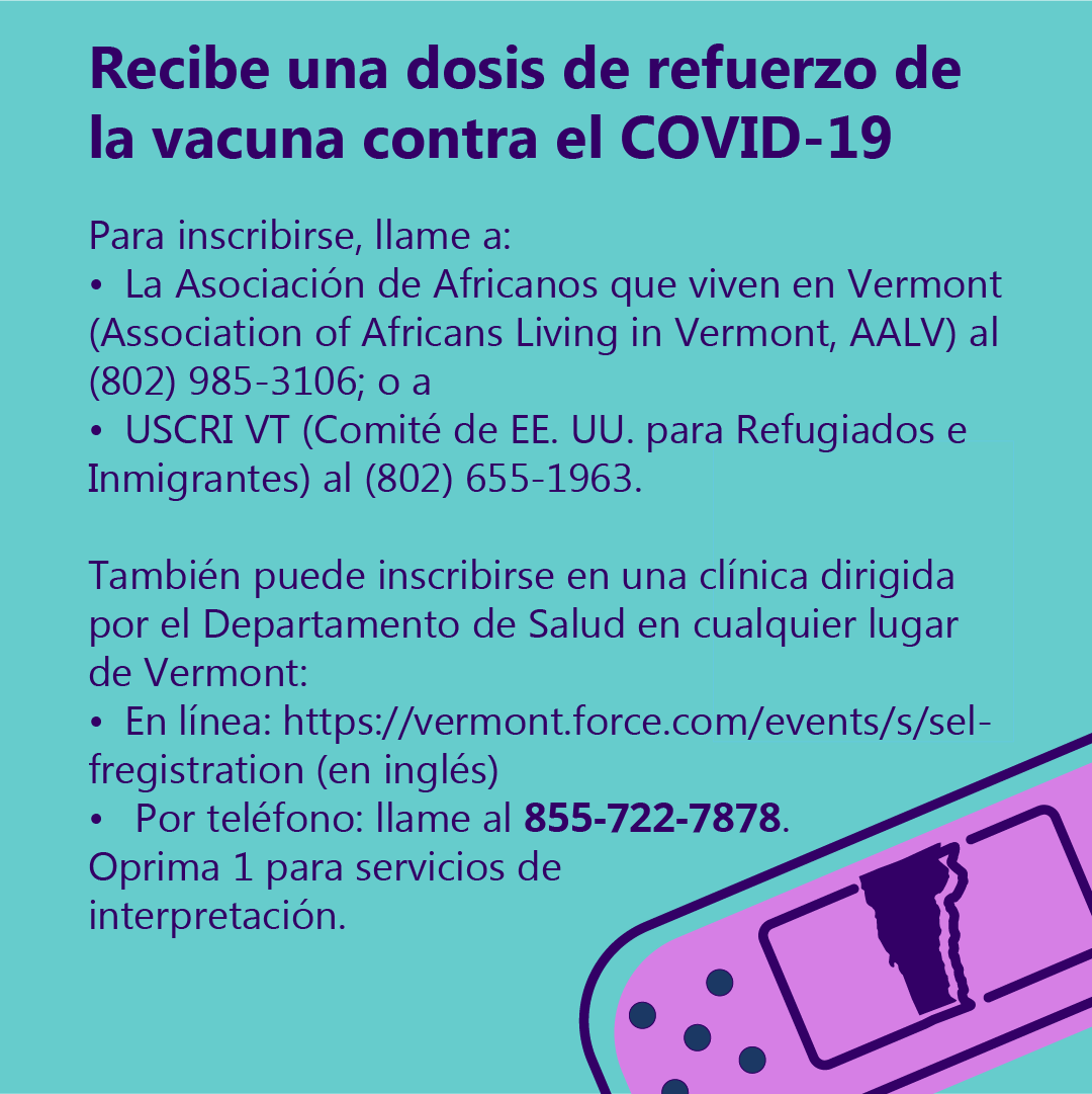 Register for the COVID-19 Booster Shot (Spanish)