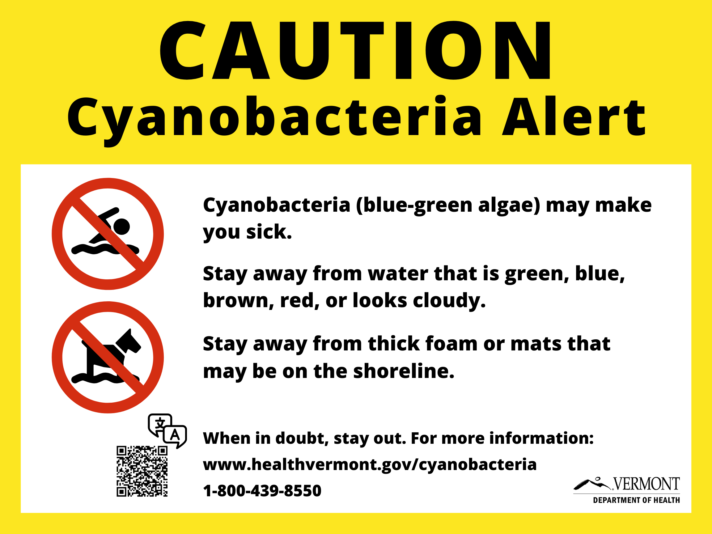 caution cyanobacteria alert