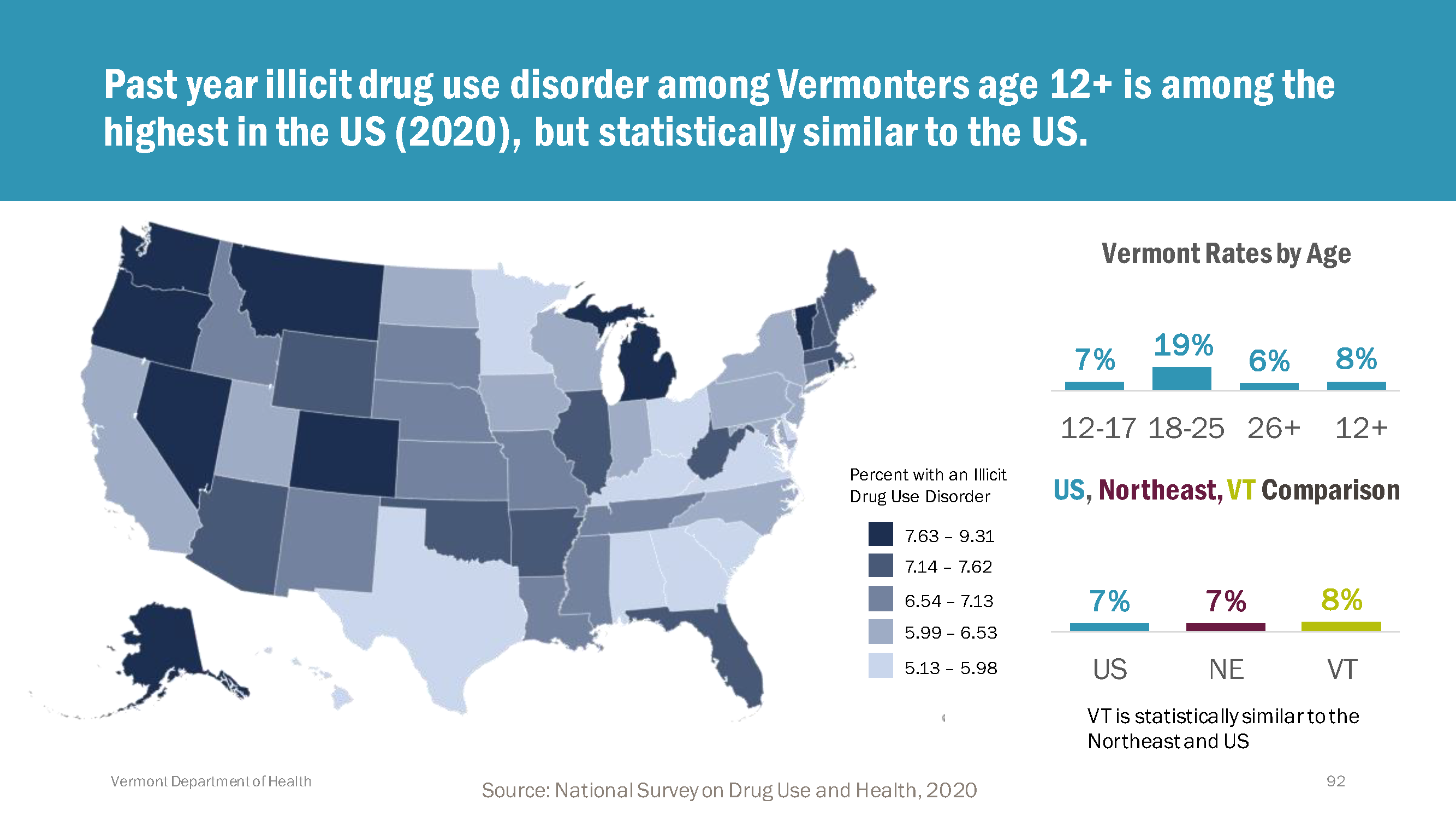 data map of illicit drug use disorder
