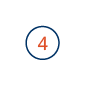A blue circle with the number 4 inside.