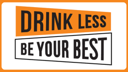 cdc drink less be your best logo