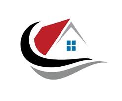 Logo for Black River Good Neighbor Services a house roof with a curved line.