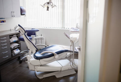 Inside of a dentist exam room