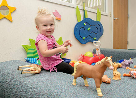 toddler girl play area
