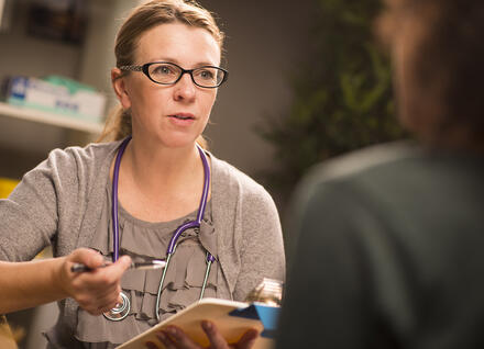 Doctor Doctor talking with patient