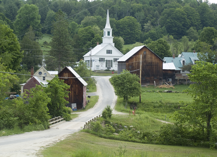 Waits River with Town Church