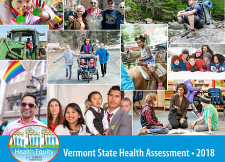 Vermont State Health Assessment 2018 cover photo montage