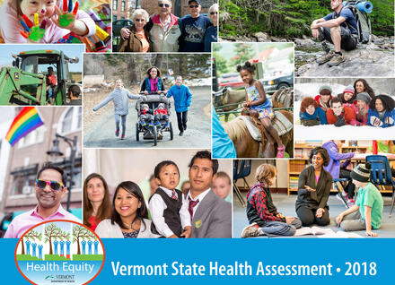 Vermont State Health Assessment 2018 cover Vermont State Health Assessment 2018 cover photo montage