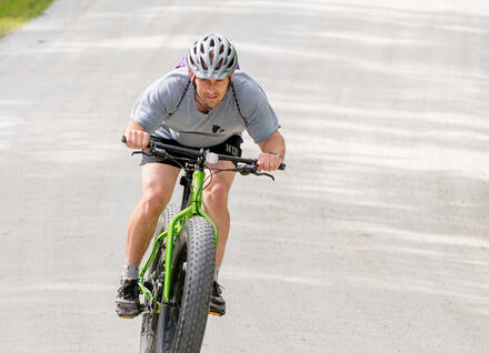 man on a mountain bike man on a mountain bike
