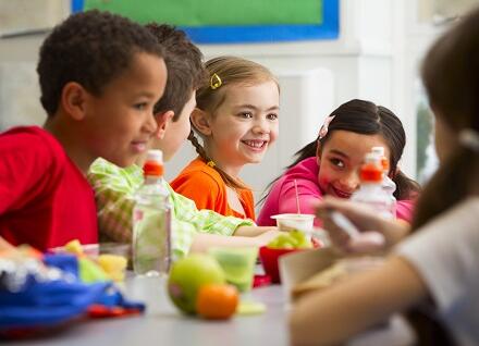 children enjoying lunch children enjoying lunch