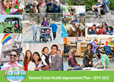 report cover with many images of people
