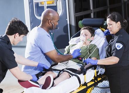 emergency responders helping child emergency responders helping child