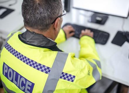 police at computer