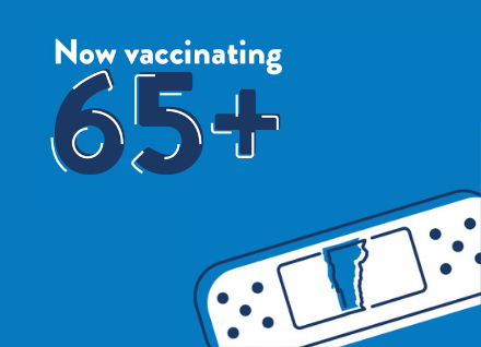 Now vaccinating people 65+
