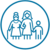 icon showing three people, different generations