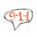 911 in a talk bubble