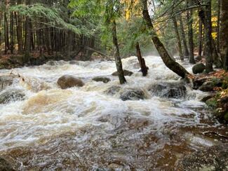 flooding river