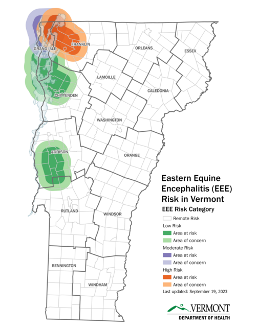 Eastern equine encephalitis (EEE) Risk Map