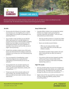 Let's Talk Cannabis Factsheet: Adults