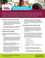 Let's Talk Cannabis Factsheet: Parents