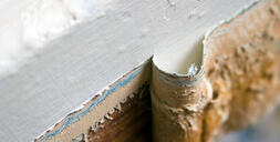 Peeling lead paint