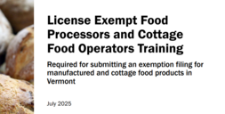 License Exempt Food Processors and Cottage Food Operators Training