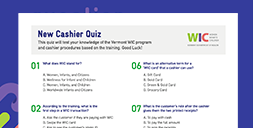 New Cashier Quiz