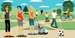 Parents at the park