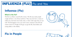 Influenza (Flu) flu and you image from CDC