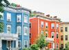 brightly colored houses