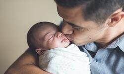 father and infant father and infant